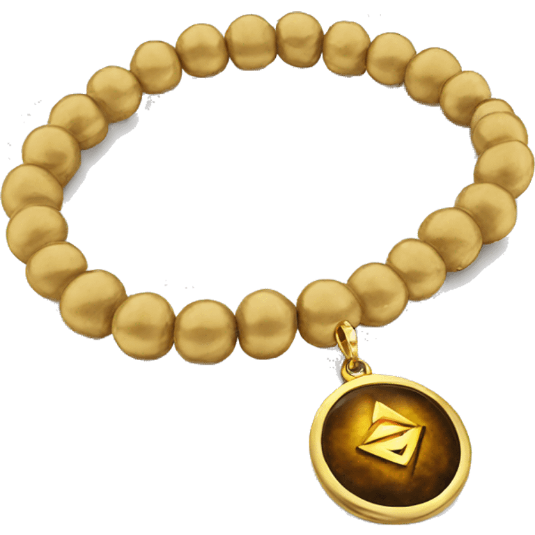 gold chakra bracelet realistic emoji