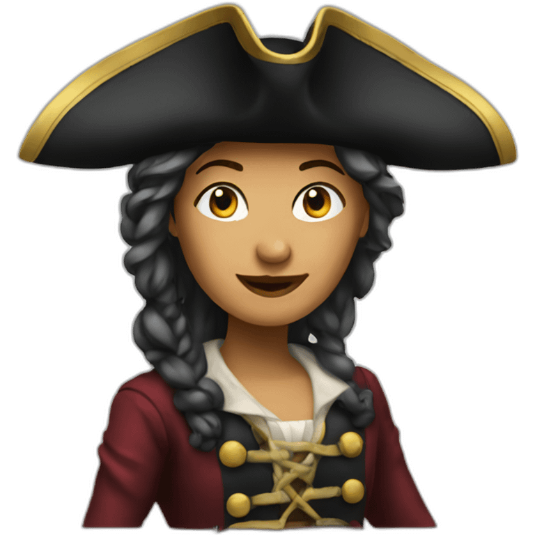 A pirate lady emoji