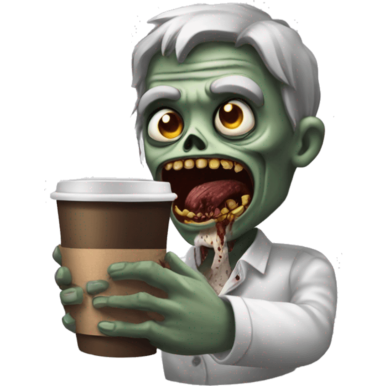 Morning-coffee-zombie emoji