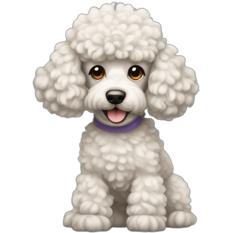 Poodle dog emoji