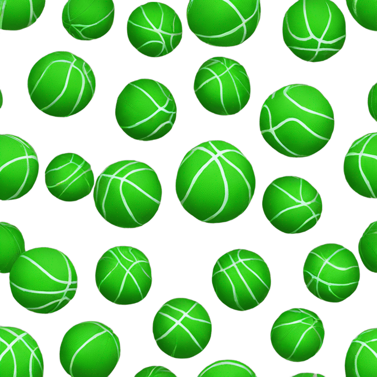 Green basketball emoji