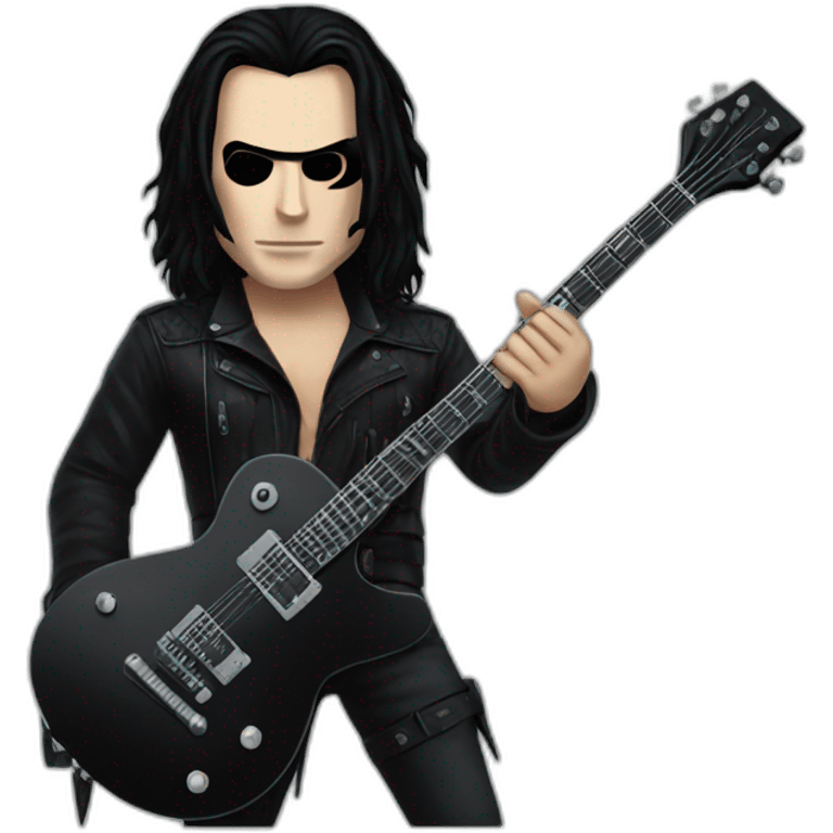 Eric draven playing black guitar emoji