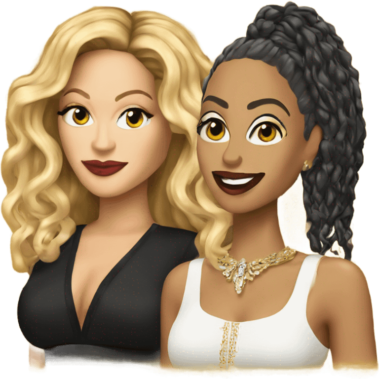 Beyonce and Madonna  emoji