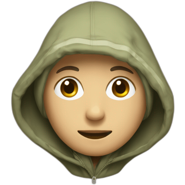 une cagoule emoji