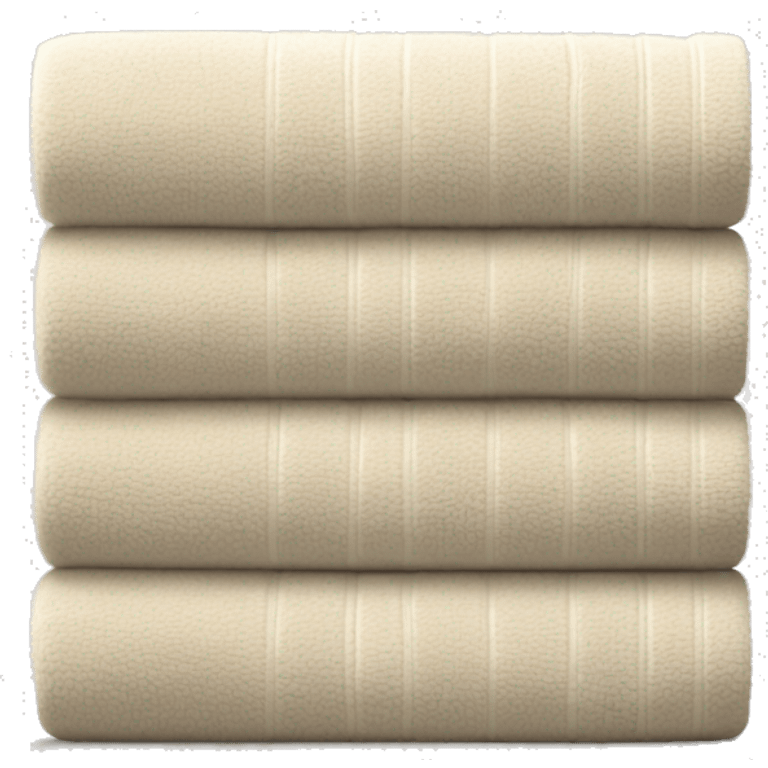 Light beige stacked towels emoji