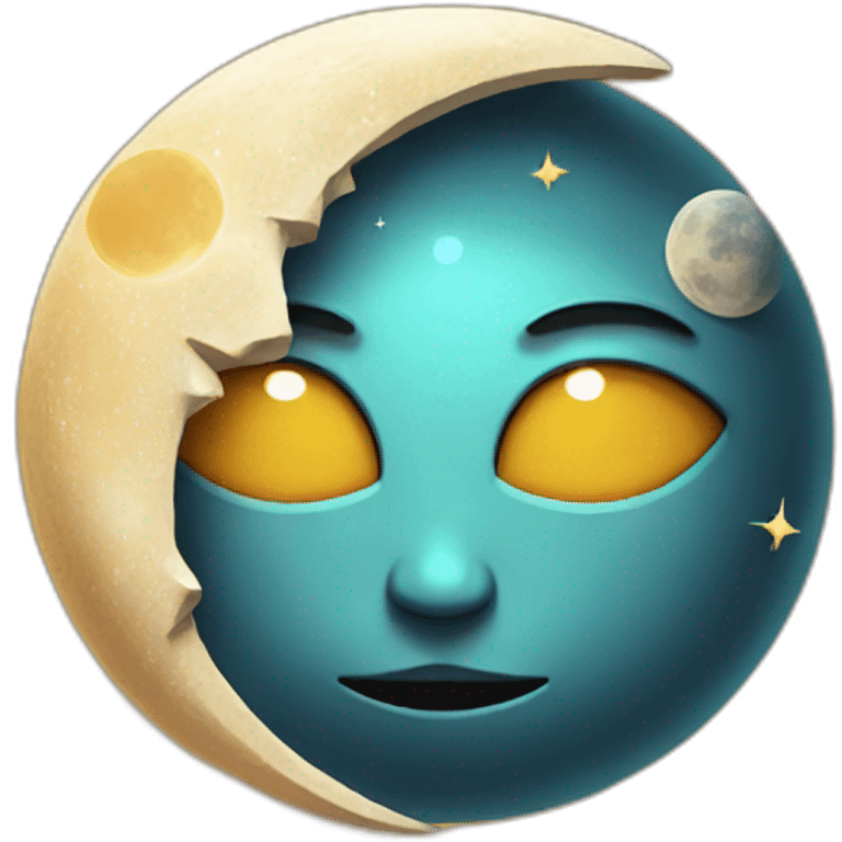 Sun moon emoji