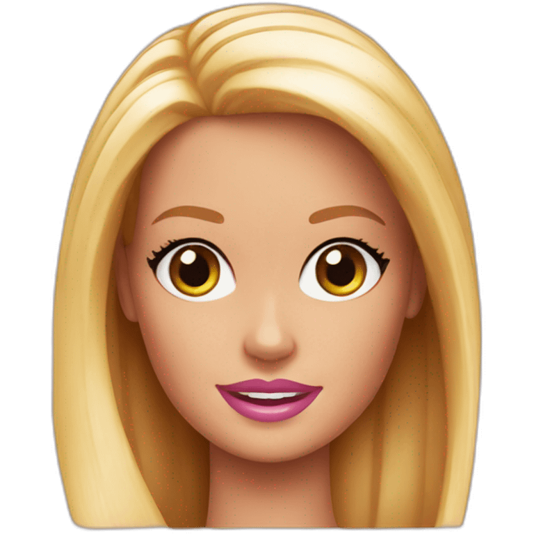 Barbie face emoji