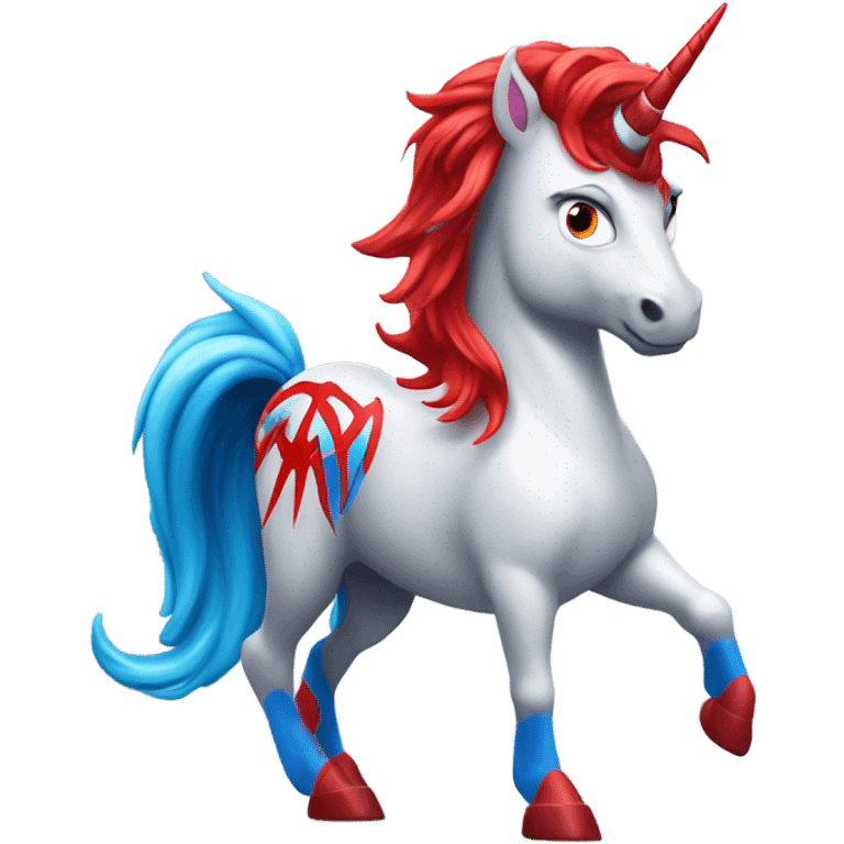 unicorn as Spiderman emoji