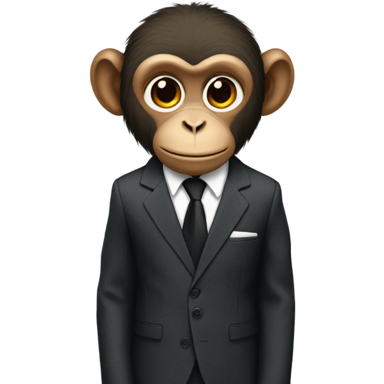 monkey in a suit emoji