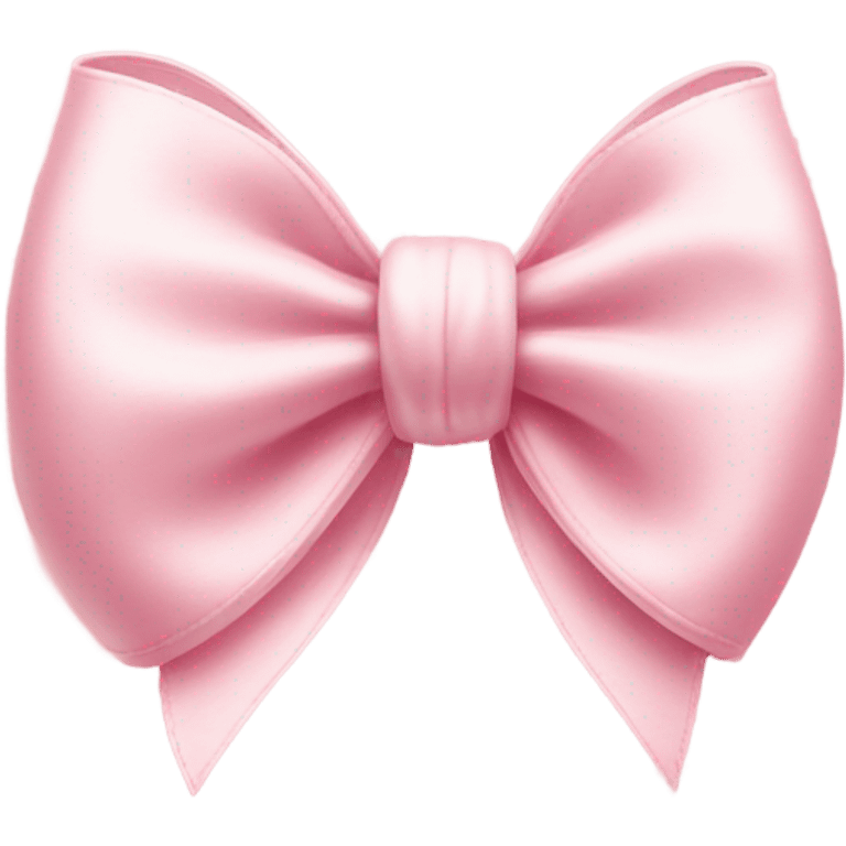 light pink bow on light pink bow with pearl  emoji