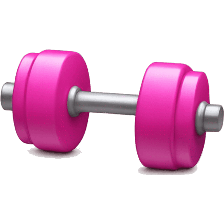 Pink dumbell emoji