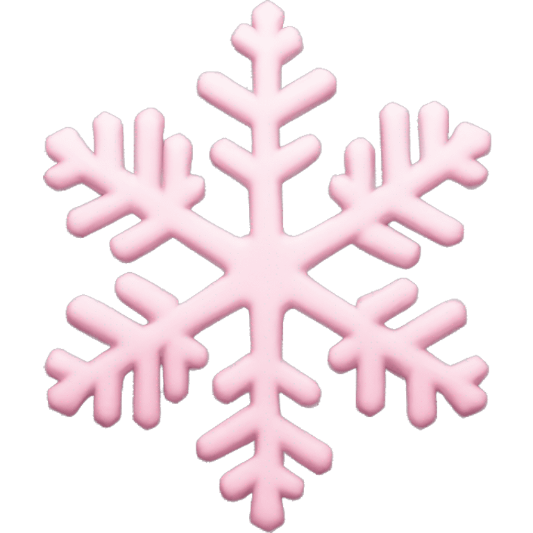 pastel pink snowflake  emoji