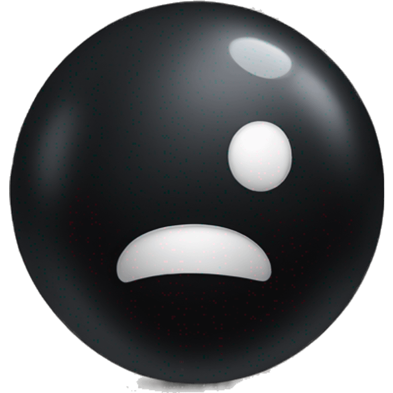 black ball emoji