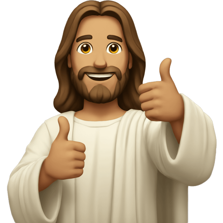 jesus thumbs up emoji