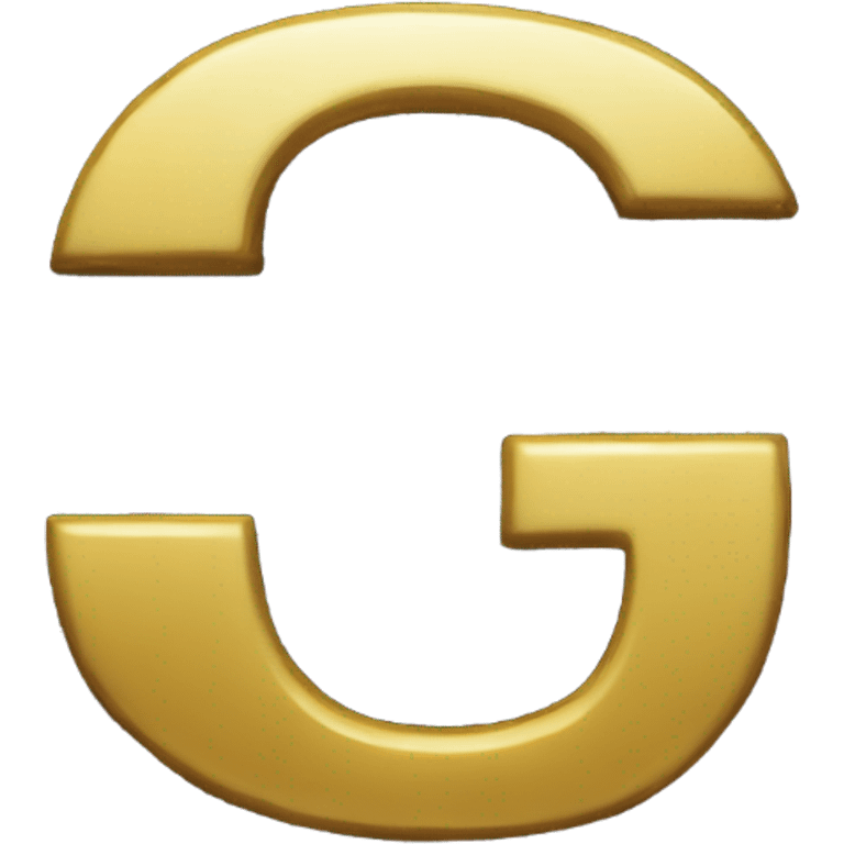 black Glitter letter G emoji