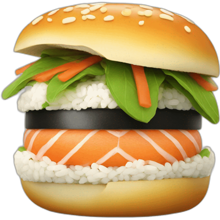 Sushi burger  emoji