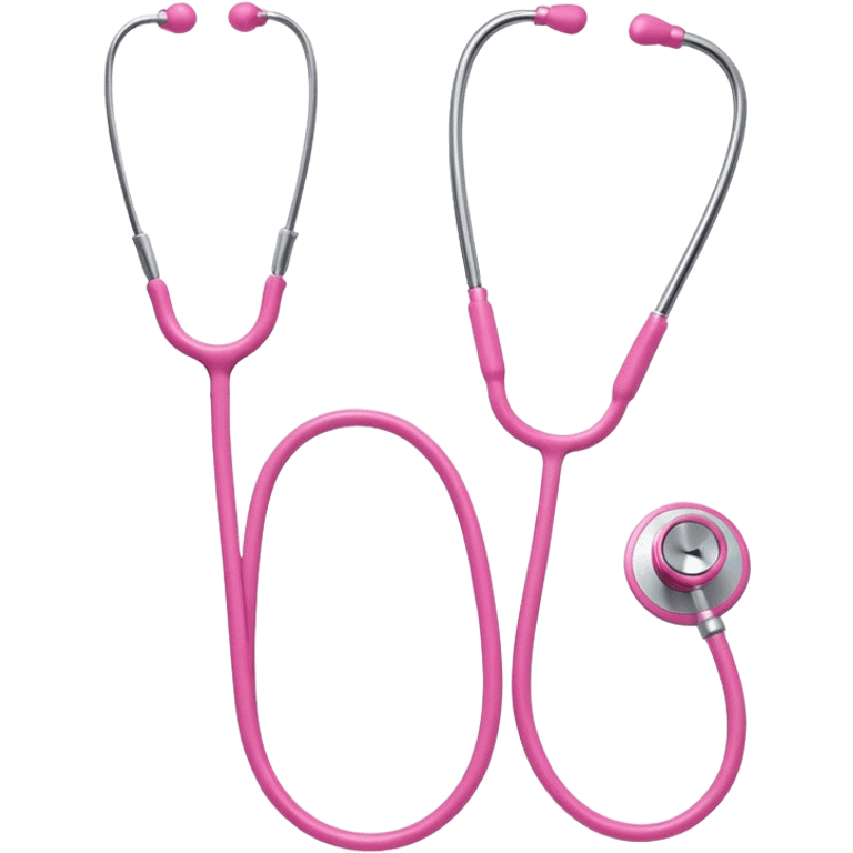 Pink stethoscope emoji