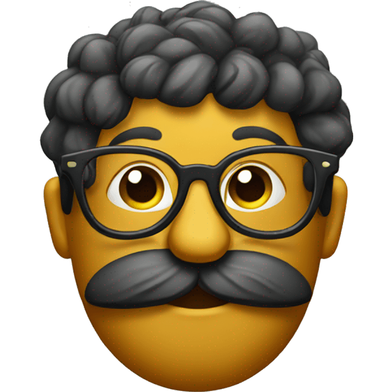 a poo with glasses on emoji