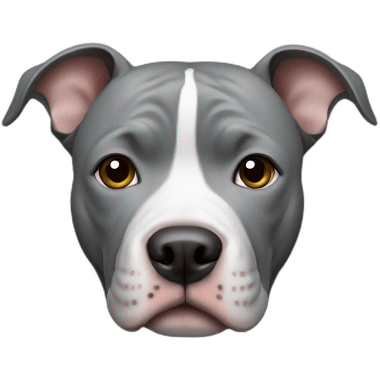 dog pitbull gray emoji