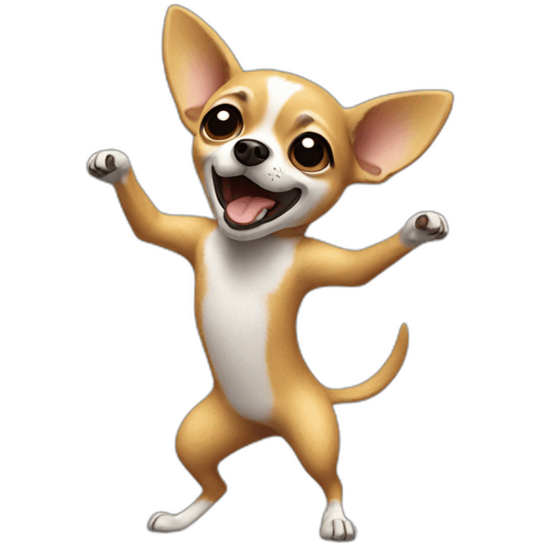 Chihuahua dancing emoji