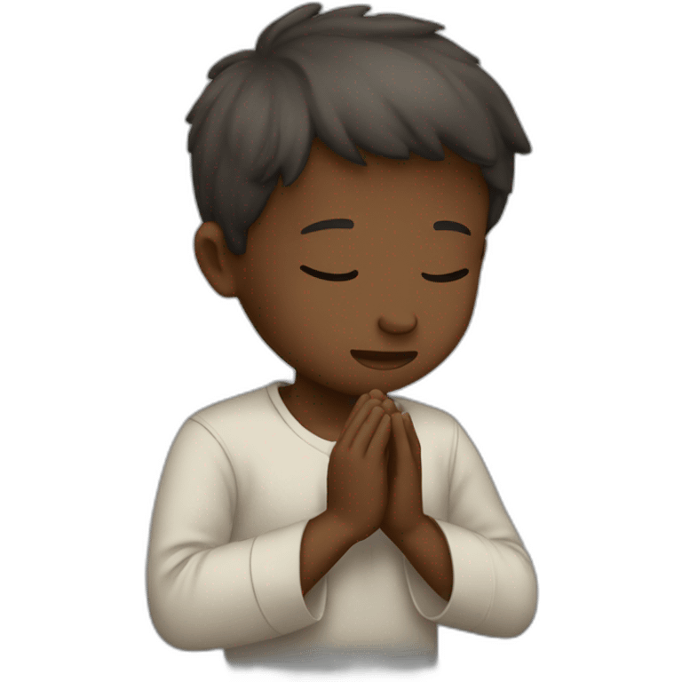 praying boy emoji