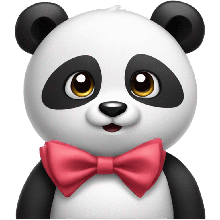 panda with a bow emoji