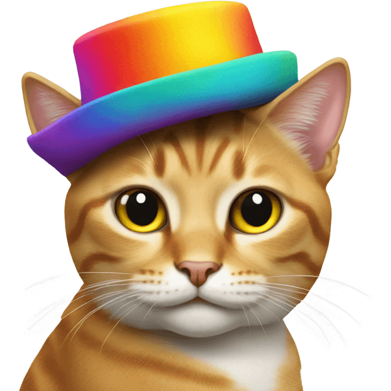 Cat wearing a hat emoji