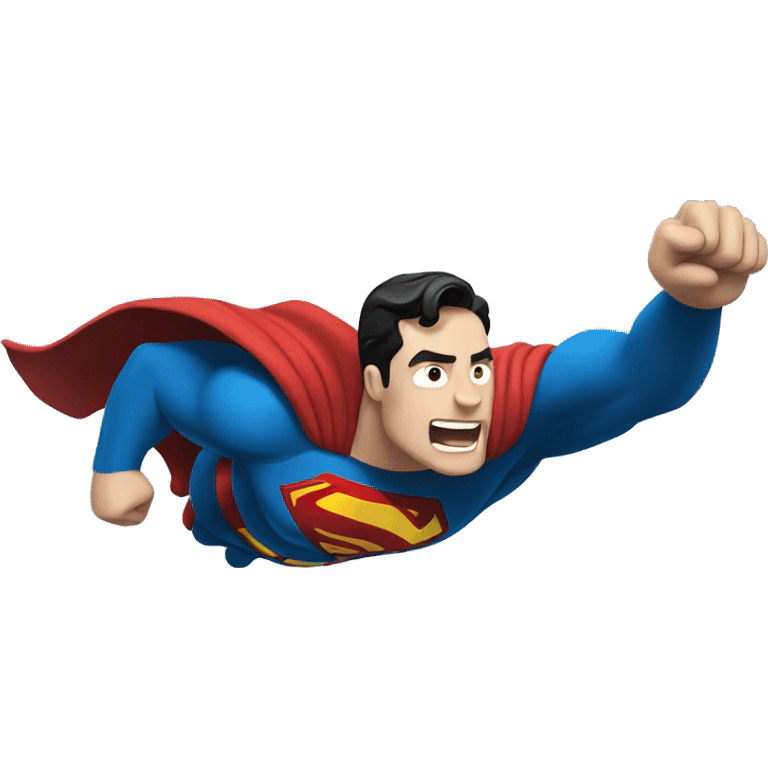 superman flying emoji