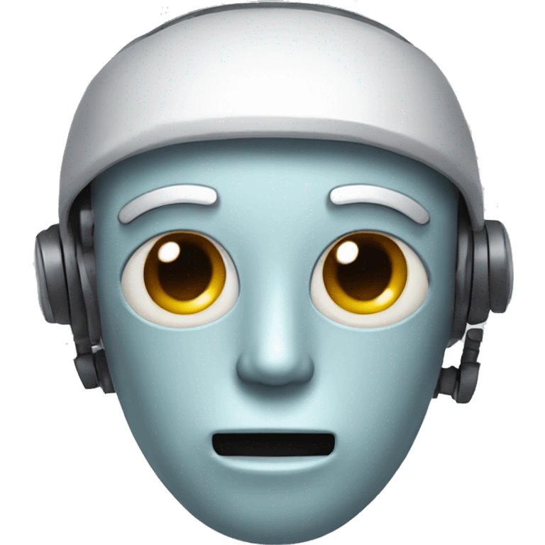 robot face Christmas emoji