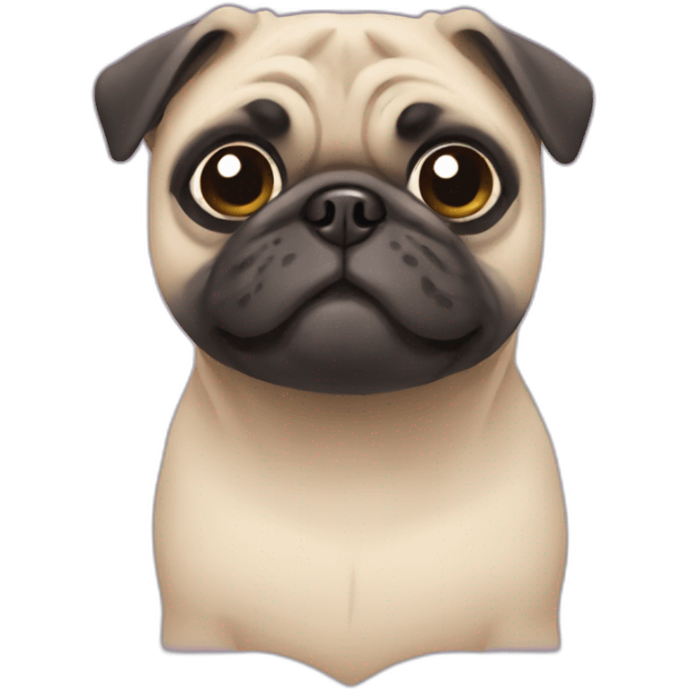 pug grooming emoji