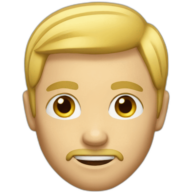 blond man with thin beard emoji