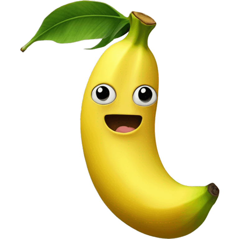 Una banana che entra dentro una pesca emoji