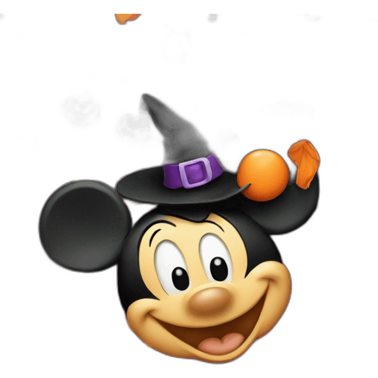 Mickey mouse halloween emoji