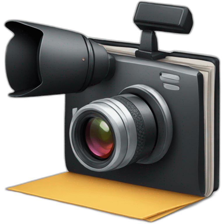 Folder with video camera emoji