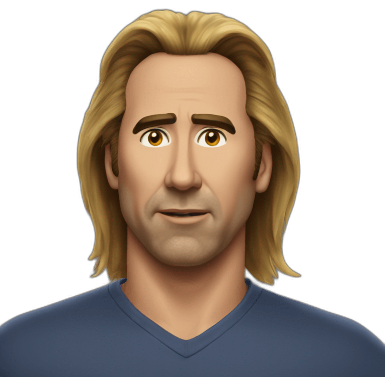 Nicholas Cage Eagle Hair emoji