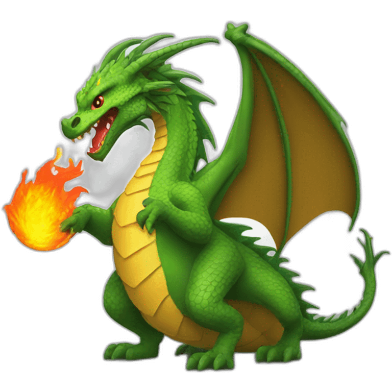 Dragon boule de feu emoji