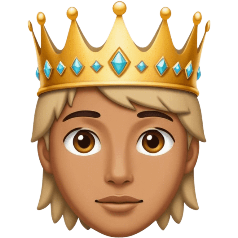 Wearing a crown emoji