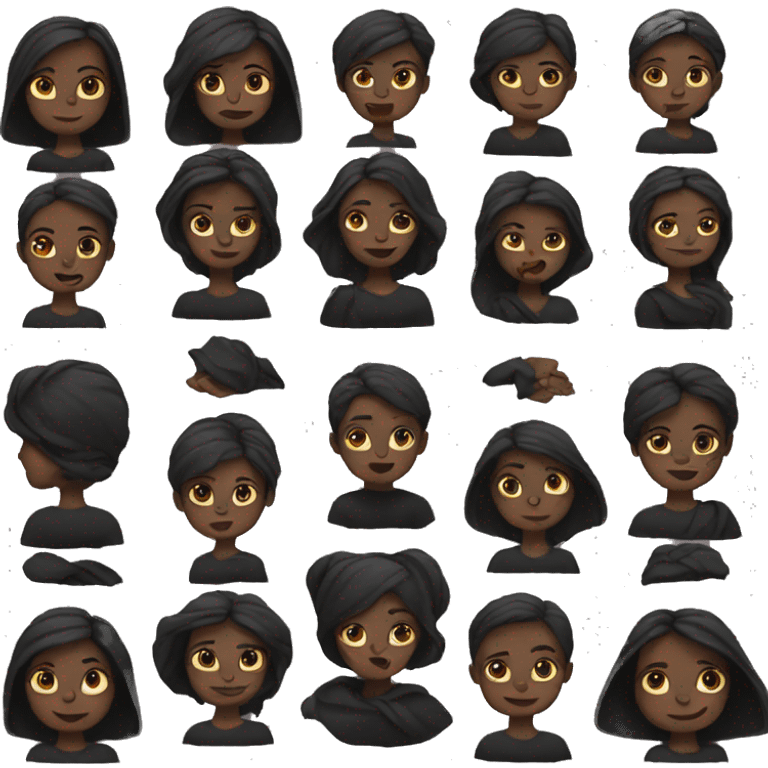 Dark feminine emojis emoji