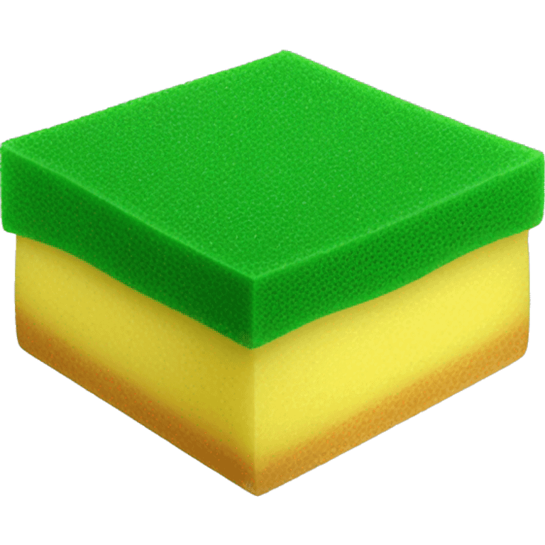 green flat square dish sponge emoji