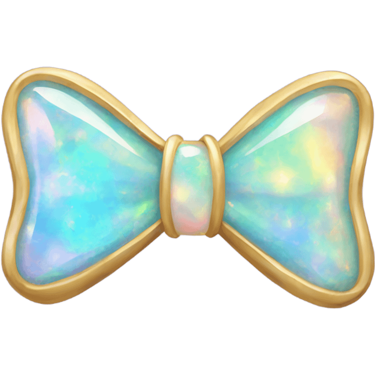 opal gemstone bow emoji