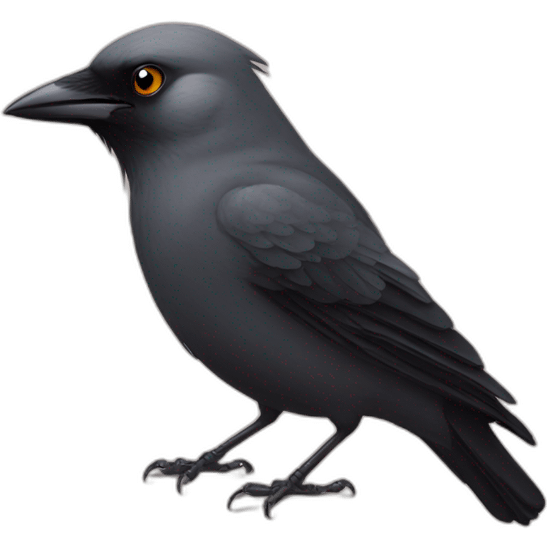 jackdaw with rose emoji