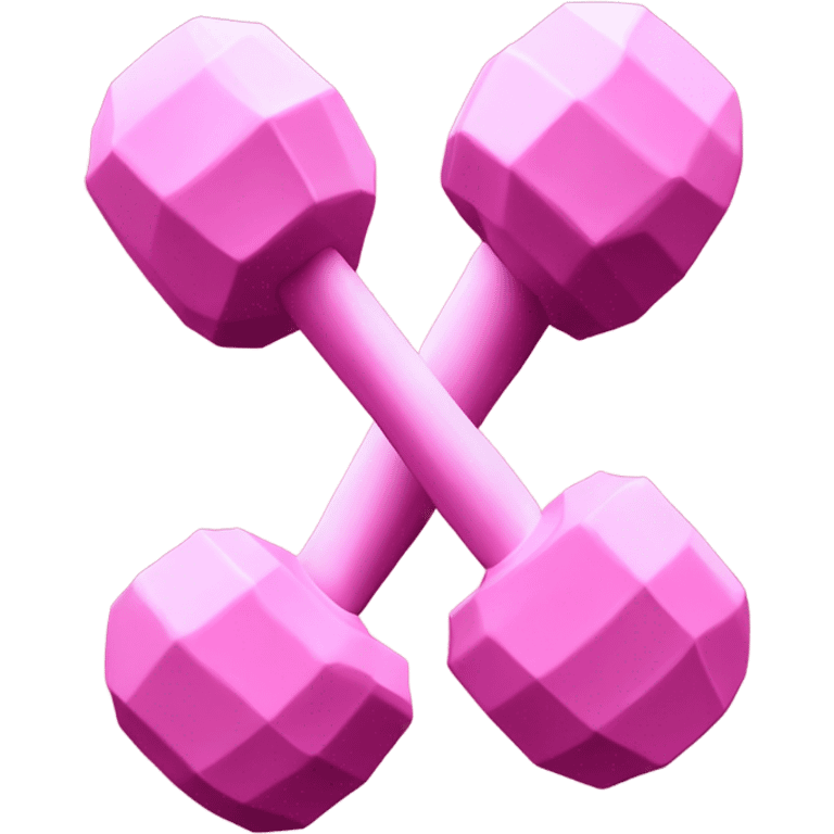 pink dumbbell  emoji