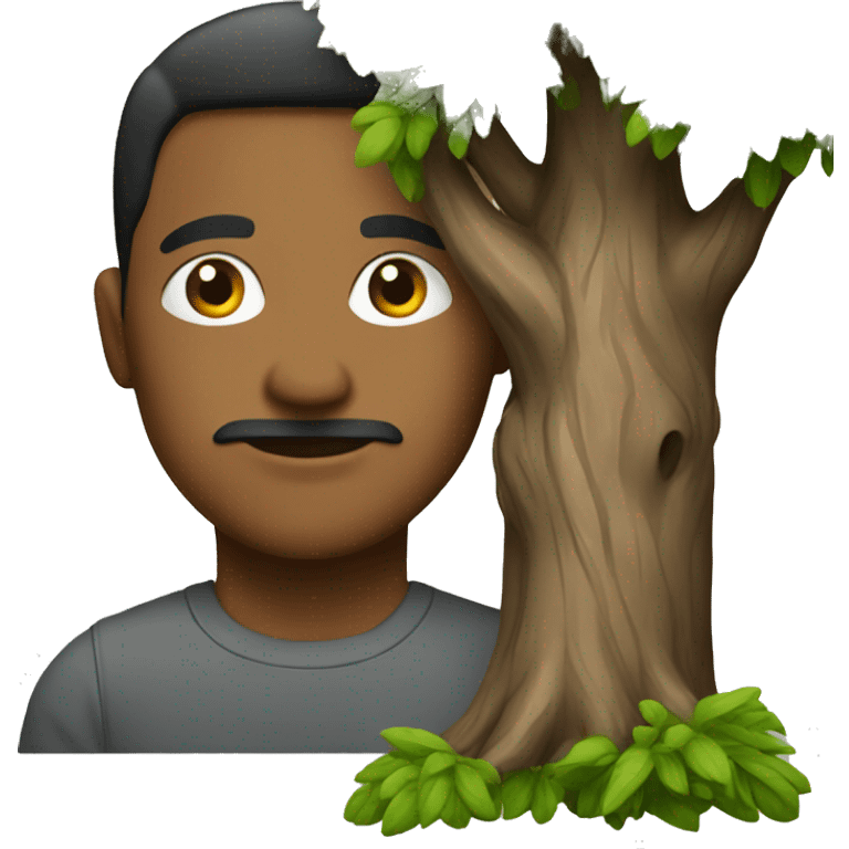 a man with tree emoji