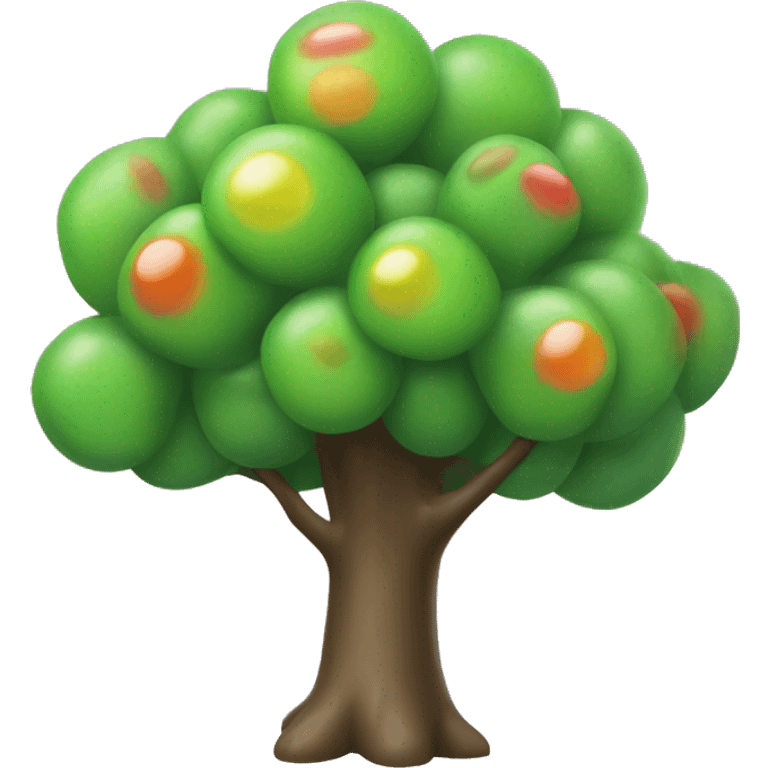 Gumdrop tree emoji