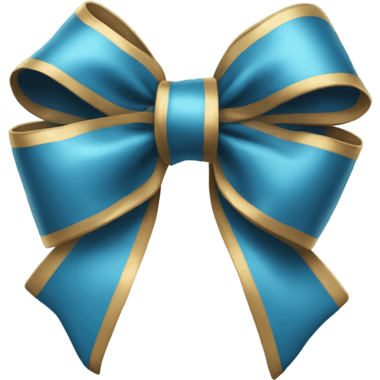 Blue bow emoji