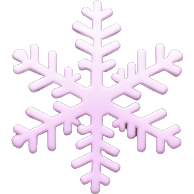 pastel pink snowflake  emoji