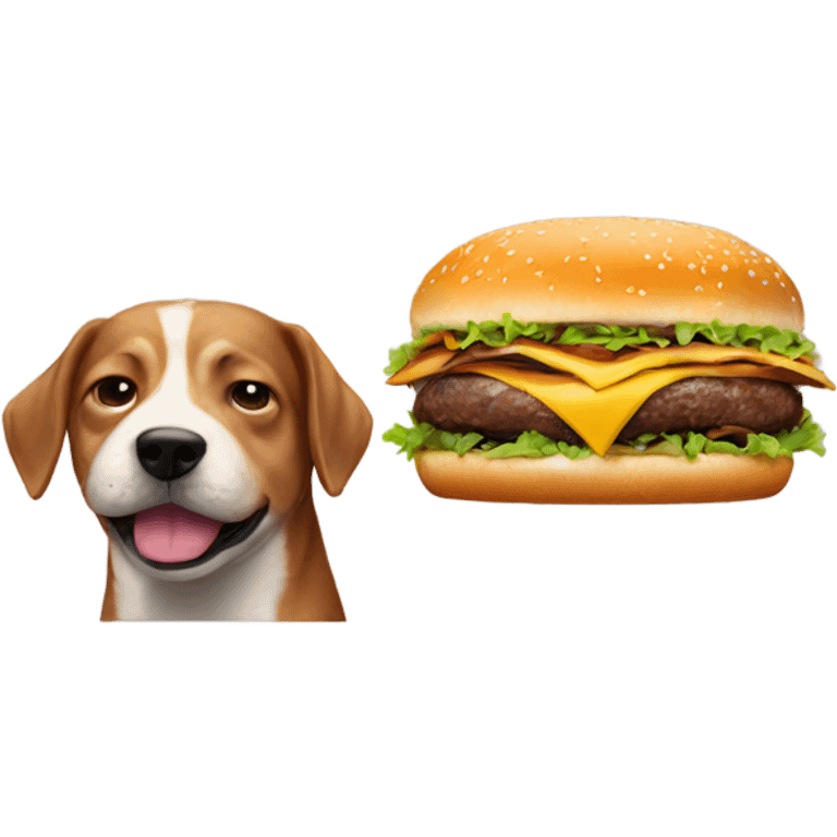 Perro hamburguesa  emoji