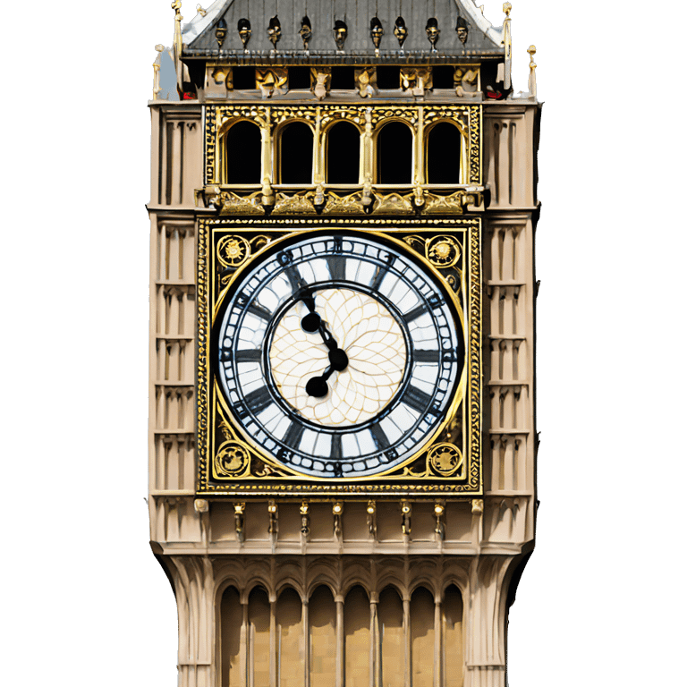 cartoonish big ben emoji