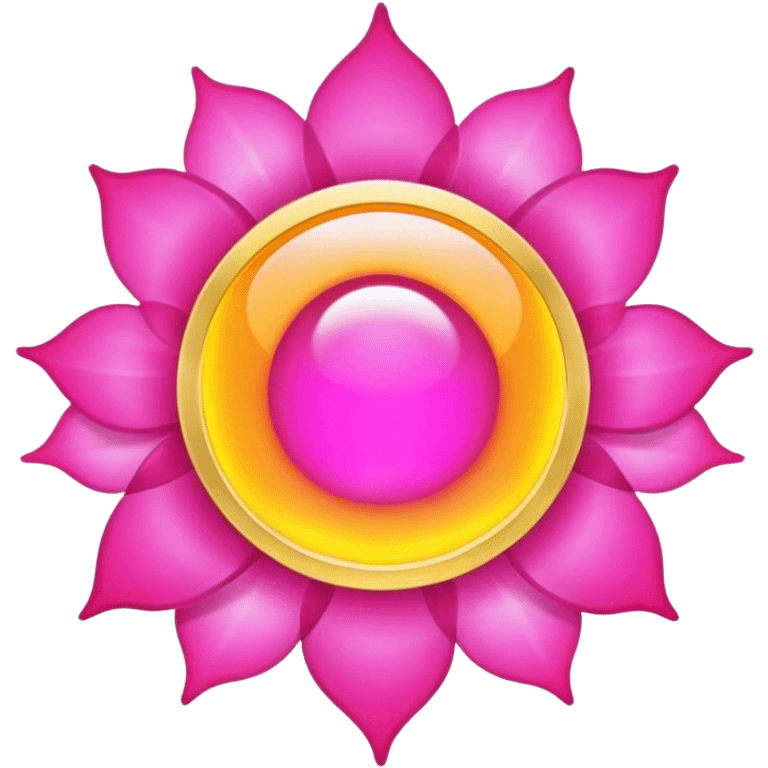 Solar aura pink gold emoji