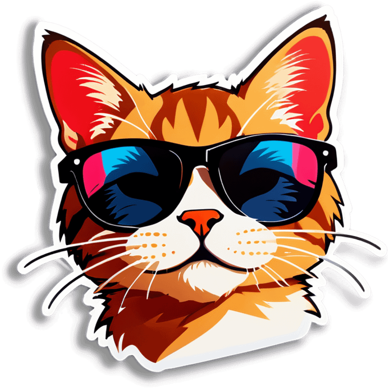 Cat with sunglasses emoji